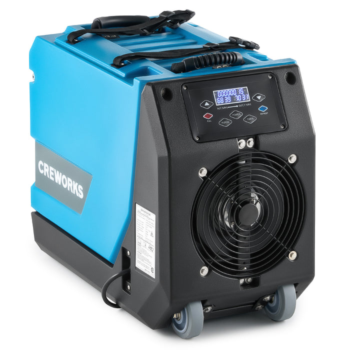 CREWORKS 180 PPD Commercial Dehumidifier with Built-in Pump & Hose for Drainage
