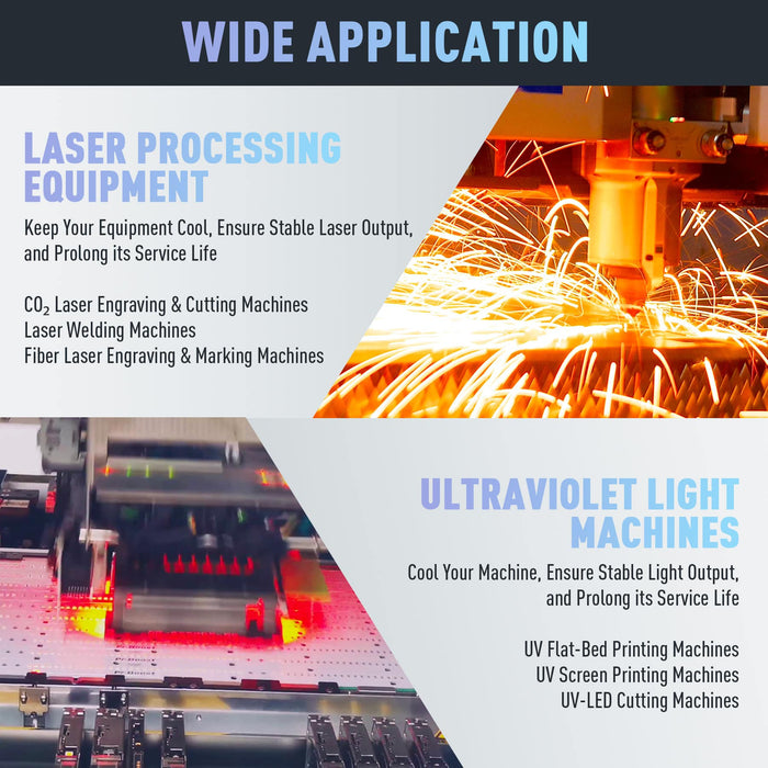 8 Ton Water Chiller for 37 Gal. Laser & CNC Cooling Chiller
