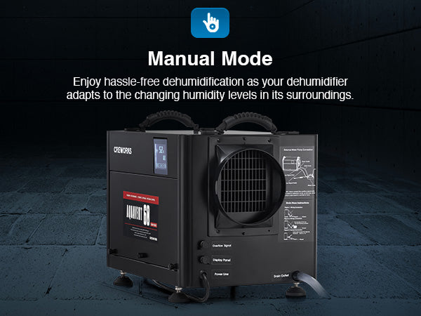 CREWORKS 130 PPD Commercial Dehumidifier for Crawl Space Basement Laundry Room