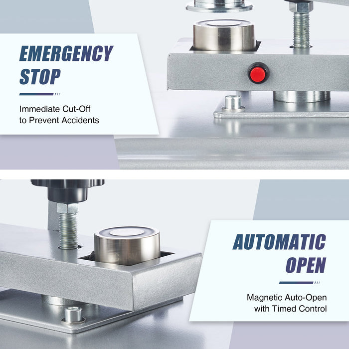 AutoOpenClamshellHeatPressMachine