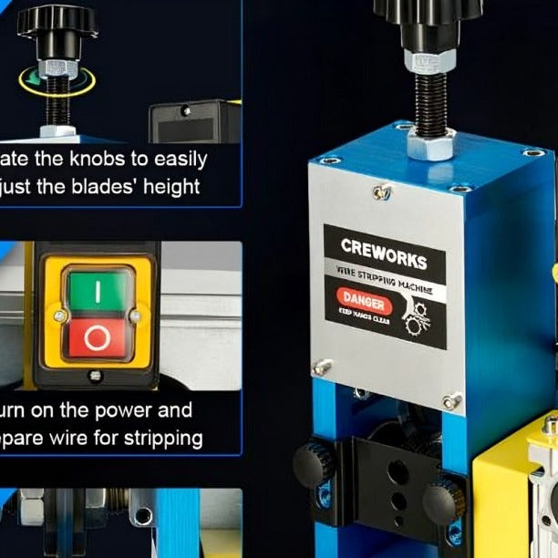 how to use an automatic wire stripping machine