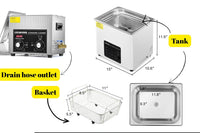 how to clean an ultrasonic cleaner with labels and descriptions