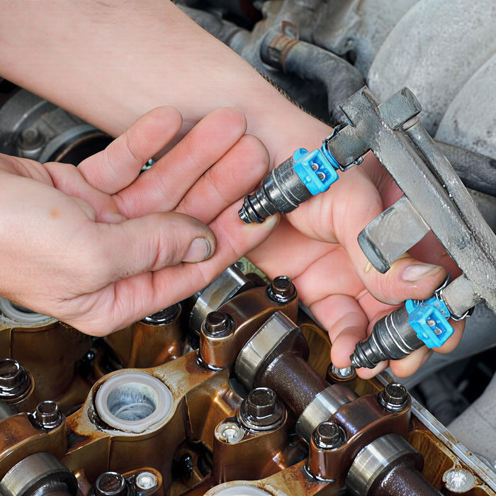 clean fuel injectors in an ultrasonic cleaner