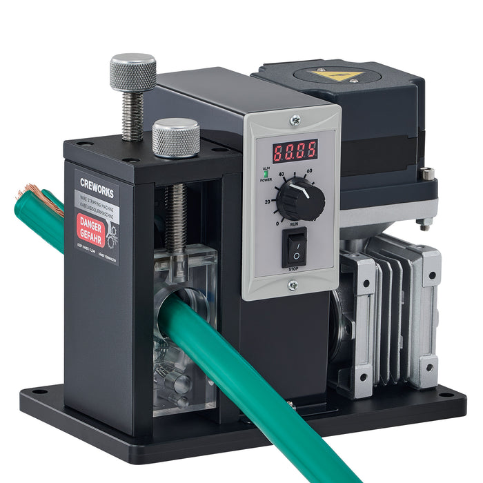 200W Automatic Wire Stripper Machine, Speed Adjustable Electric Wire Stripping Machine with Real-Time Speed Display, Cable Stripper Machine for 0.04-1 in. Copper Wire Peeling Recycling