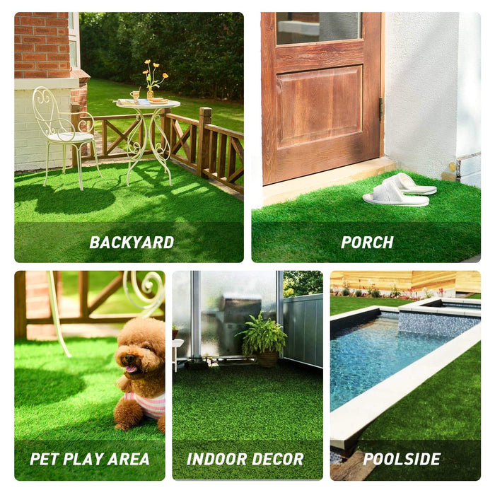 TERRADISE Artificial Grass Rug, 3'x5' Fake Grass for Outdoor Garden Balcony Patio Decor