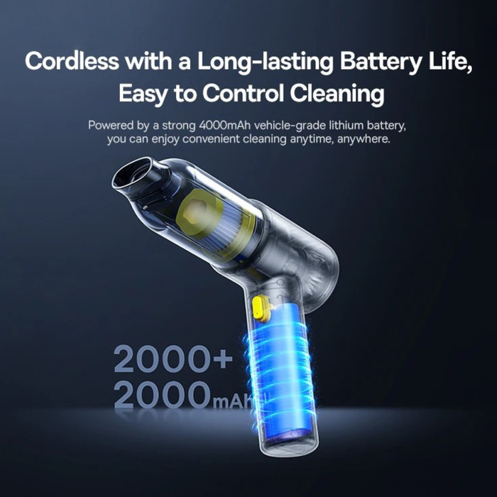 Car Vacuum Cleaner Wireless Air Dust Blower Gun for Car Powerful Portable Car Cleaning Appliance Cordless Vehicle Cleaner