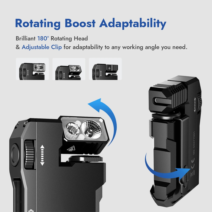 Rechargeable EDC Flashlight, 400 Lumens Dual Light Sources Mini Flashlight with RGB Light, Portable Pocket Flashlights