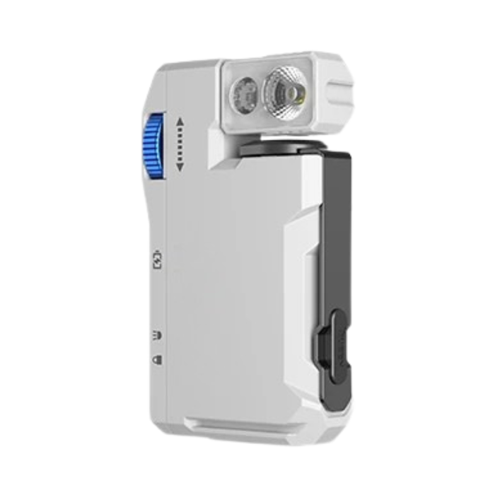 Rechargeable EDC Flashlight, 400 Lumens Dual Light Sources Mini Flashlight with RGB Light, Portable Pocket Flashlights