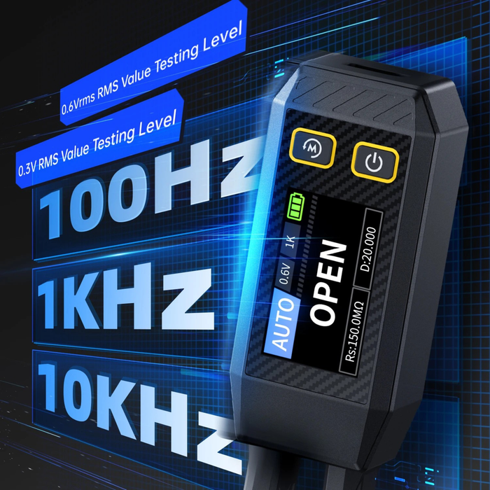 Mini Smart Tweezer LCR SMD ESR Tester Resistance Capacitance Inductance Continuity Diode Test Measurement Tools