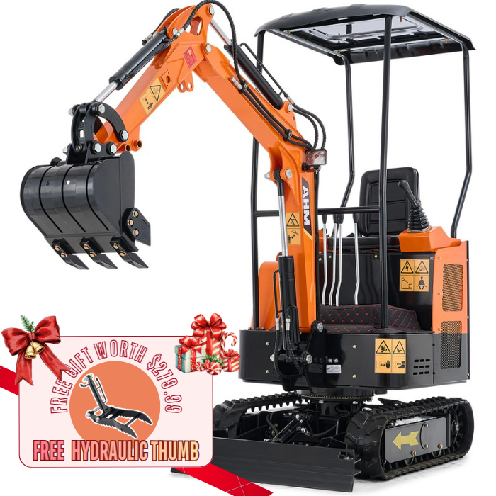 AHM | AX-16S | 23 HP B&S Engine Mini Excavator with Retractable Undercarriage