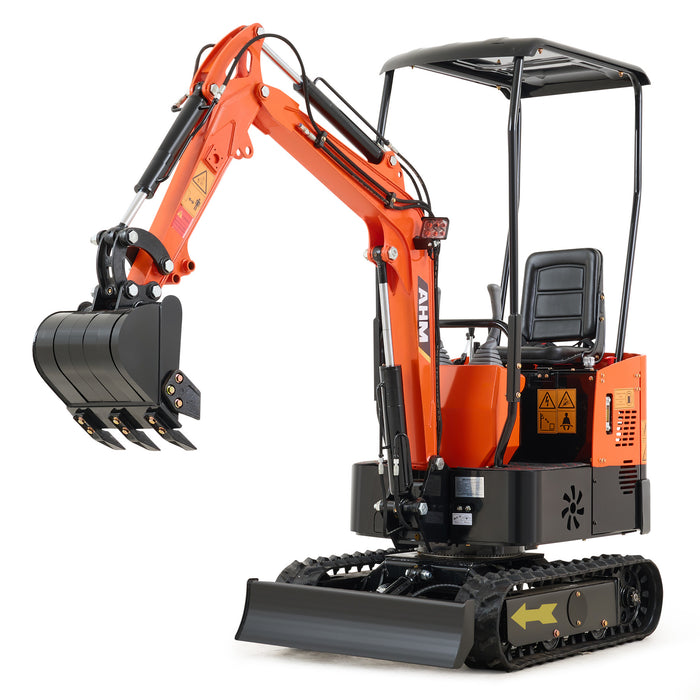 AHM NW-A1 | 13.5 HP B&S Engine Mini Excavator with 6 Attachments