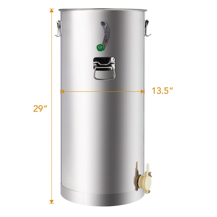 2-Frame Manual Honey Extractor Beekeeping Equipment Hand Crank Drum Honeycomb
