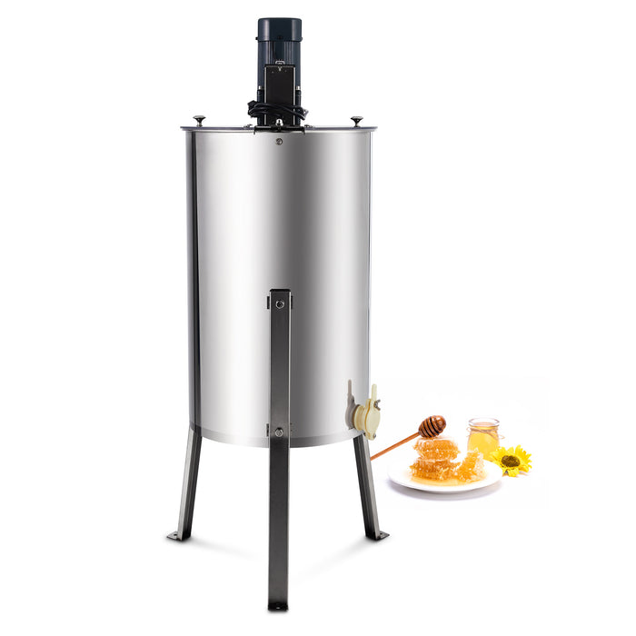 3-Frame Electric Honey Extractor SS Beekeeping Equipment Spinner Drum w/ Stand
