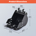 AHM 300 mm Narrow Bucket Attachment with Metal Teeth for Mini Excavator Digger