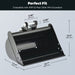 AHM 500 mm Plain Bucket Grading Flat Attachment for Mini Excavator Small Digger