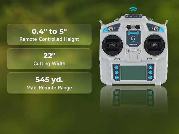 Remote Control Lawn Mower 5 hp Grass Cutter Weeding Machine for 45° Slope