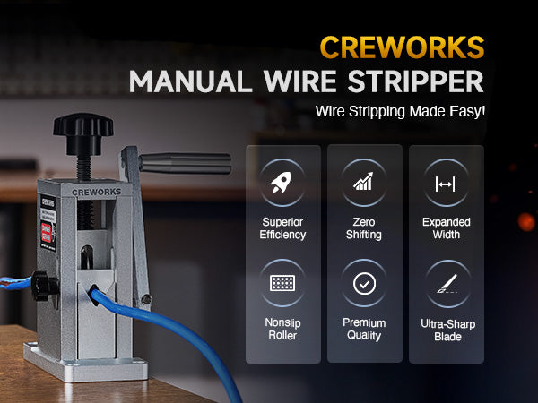 CREWORKS Kabelstripmachine elektrisch 370W, Kabelstripper machine 1,5 CREWORKS Kabelstripmachine elektrisch 370W, Kabelstripper machine 1,5