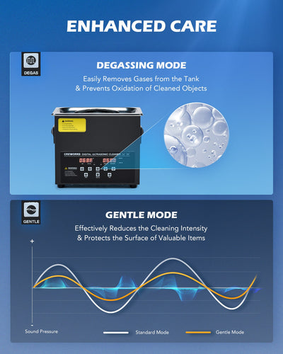 Ultrasonic Cleaner: Professional Machine with Heater, Timer, and Dual Mode 3L