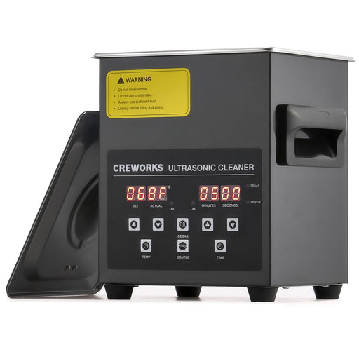 thumbnail image 2 of CREWORKS 6L Digital Ultrasonic Cleaner With Heater & Timer - 40kHz For Jewelry, Glasses 2 of 6