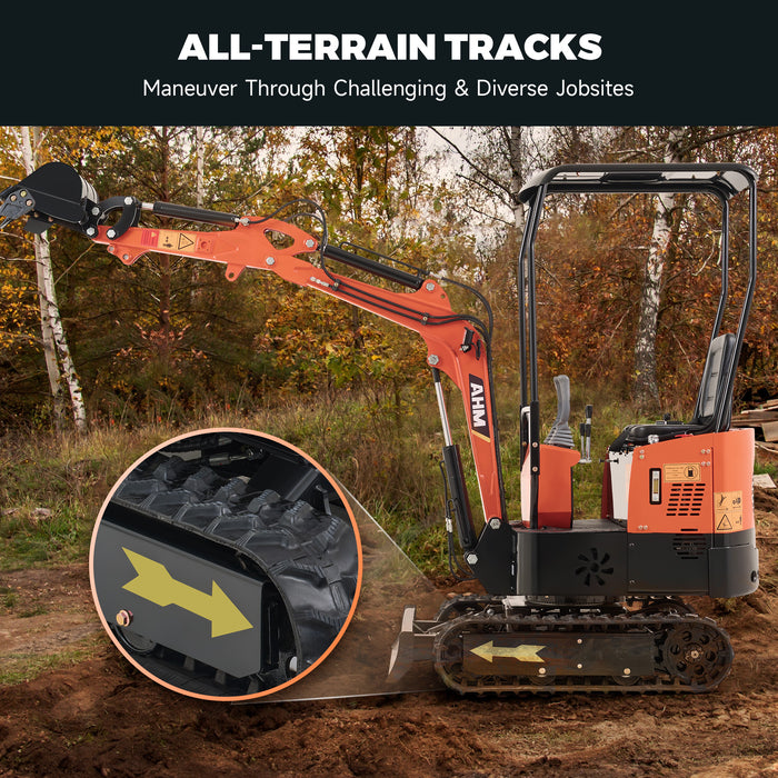 AHM AX-12B | 13.5 HP B&S Engine Mini Excavator