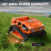 Remote Control Lawn Mower 5 hp Grass Cutter Weeding Machine for 45° Slope