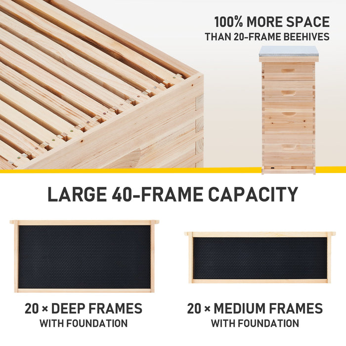 4-Layer-Bee-House-with-Frames-Capacity