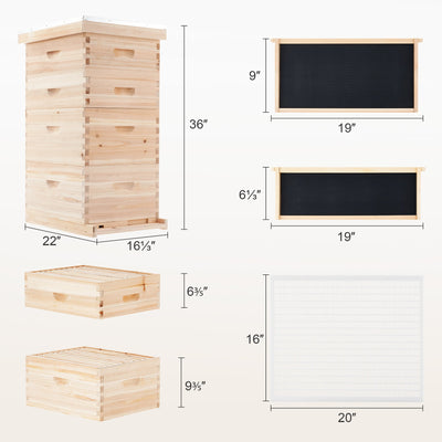 4-Layer-Bee-House-with-Frames-Supplies-Size