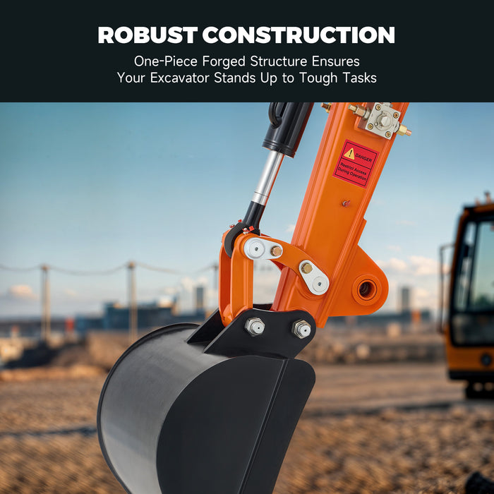 AHM | AX-17J | 23 HP B&S Engine 1.6 Ton Mini Excavator with Swing Boom & Enclosed Cab | Upgraded Professional Model