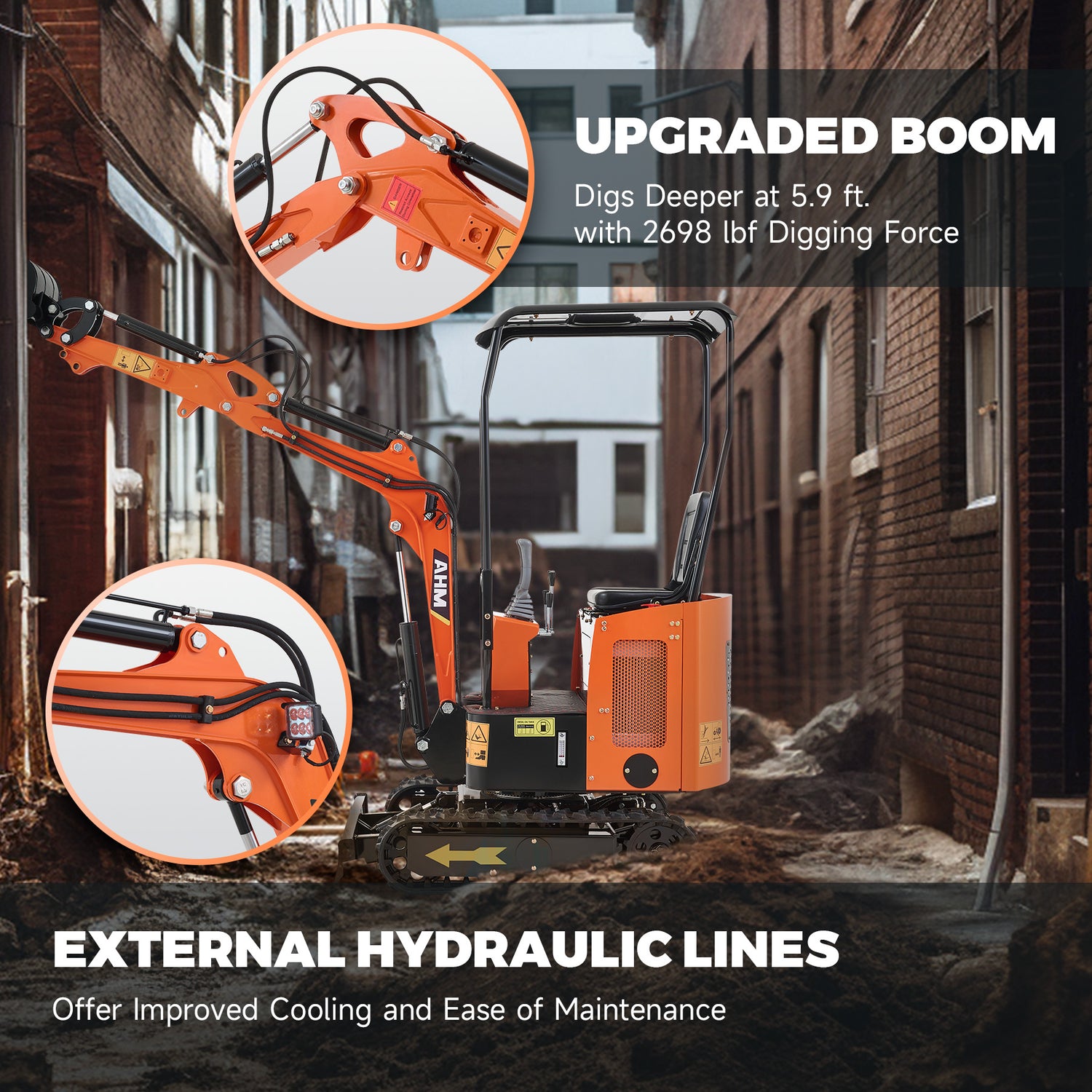 5.7 ft. Maximum Digging Depth