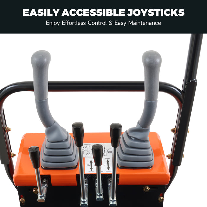 AHM NW-A1 | 13.5 HP B&S Engine Mini Excavator with 6 Attachments