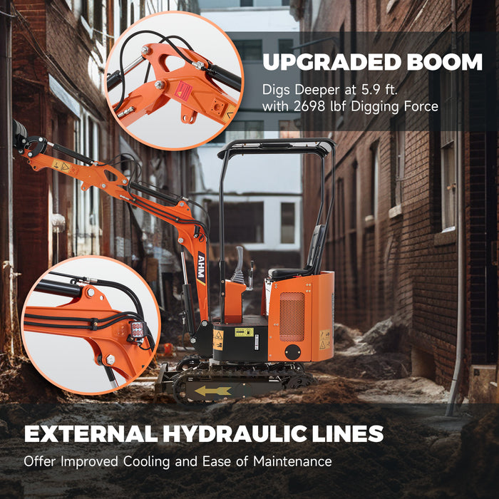 AHM AX-15 | 13.8 HP Kubota Engine Mini Excavator