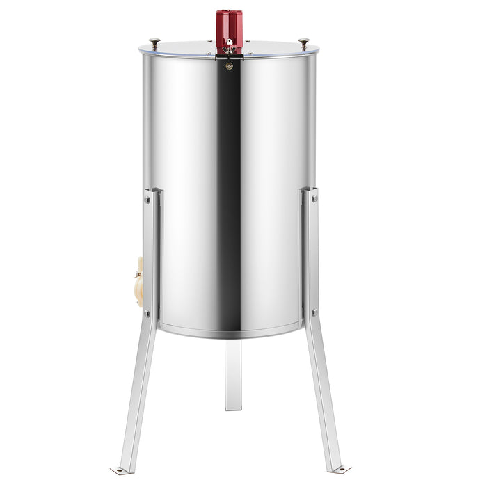 CREWORKS 2/4 Frame Manual Honey Extractor Spinner Beekeeping Equipment w/ Stand