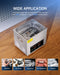 CREWORKS 10L Ultrasonic Cleaner, 2.6 gal Professional Industrial Auto Cleaning Machine for Jewelry Dentures Repairing Tools Parts Instrument, 40kHz Digital Sonic Cavitation Cleaner with Heater & Timer