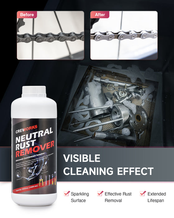 Heavy Duty Rust Remover, 34 fl oz Rust Dissolving Solution for Metals ...