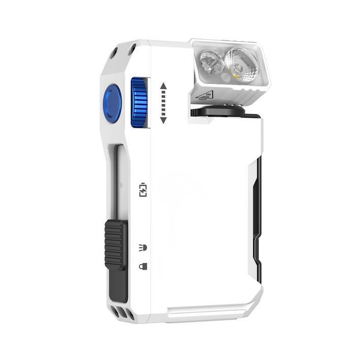 Rechargeable EDC Flashlight, 400 Lumens Dual Light Sources Mini Flashlight with RGB Light, Portable Pocket Flashlights