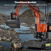 AHM 500 mm Plain Bucket Grading Flat Attachment for Mini Excavator Small Digger