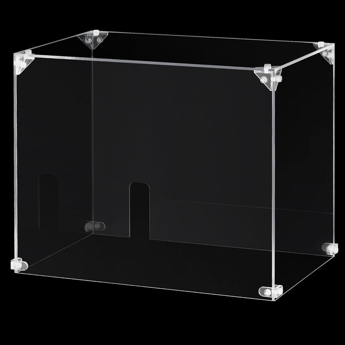 Creworks Cover for Reducing Noise, Transparent Acrylic Soundproof Shield for Jewelry Ultrasonic Cleaners, Noise Reduction Sound Box for 1L 2L 3L Digital Ultrasonic Cleaners