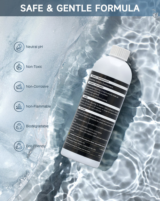 CREWORKS Ultrasonic Jewelry Cleaning Solution High Concentrate Cleaner Liquid