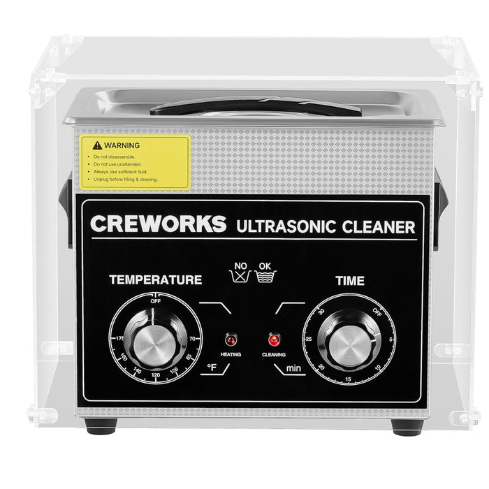 Creworks Cover for Reducing Noise, Transparent Acrylic Soundproof Shield for Jewelry Ultrasonic Cleaners, Noise Reduction Sound Box for 1L 2L 3L Digital Ultrasonic Cleaners