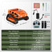 Hybrid Lawn Mower 5hp Robotic Mower with Remote Control & 45° Slope Capacity