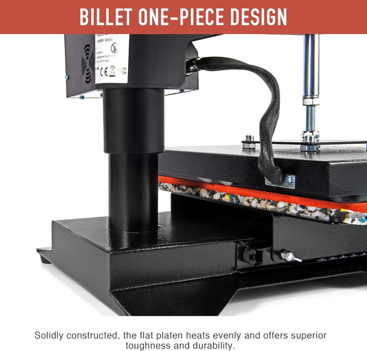 Heat Press Machine Professional 360 Swing-Away T-Shirt Press for Shirt, Phone Case, Mouse Pad, Tote Bag, Pillow Case, Coasters, Puzzles, Tiles for Home and More (12x10 Inch)