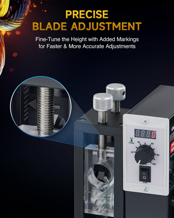 200W Automatic Wire Stripper Machine, Speed Adjustable Electric Wire Stripping Machine with Real-Time Speed Display, Cable Stripper Machine for 0.04-1 in. Copper Wire Peeling Recycling