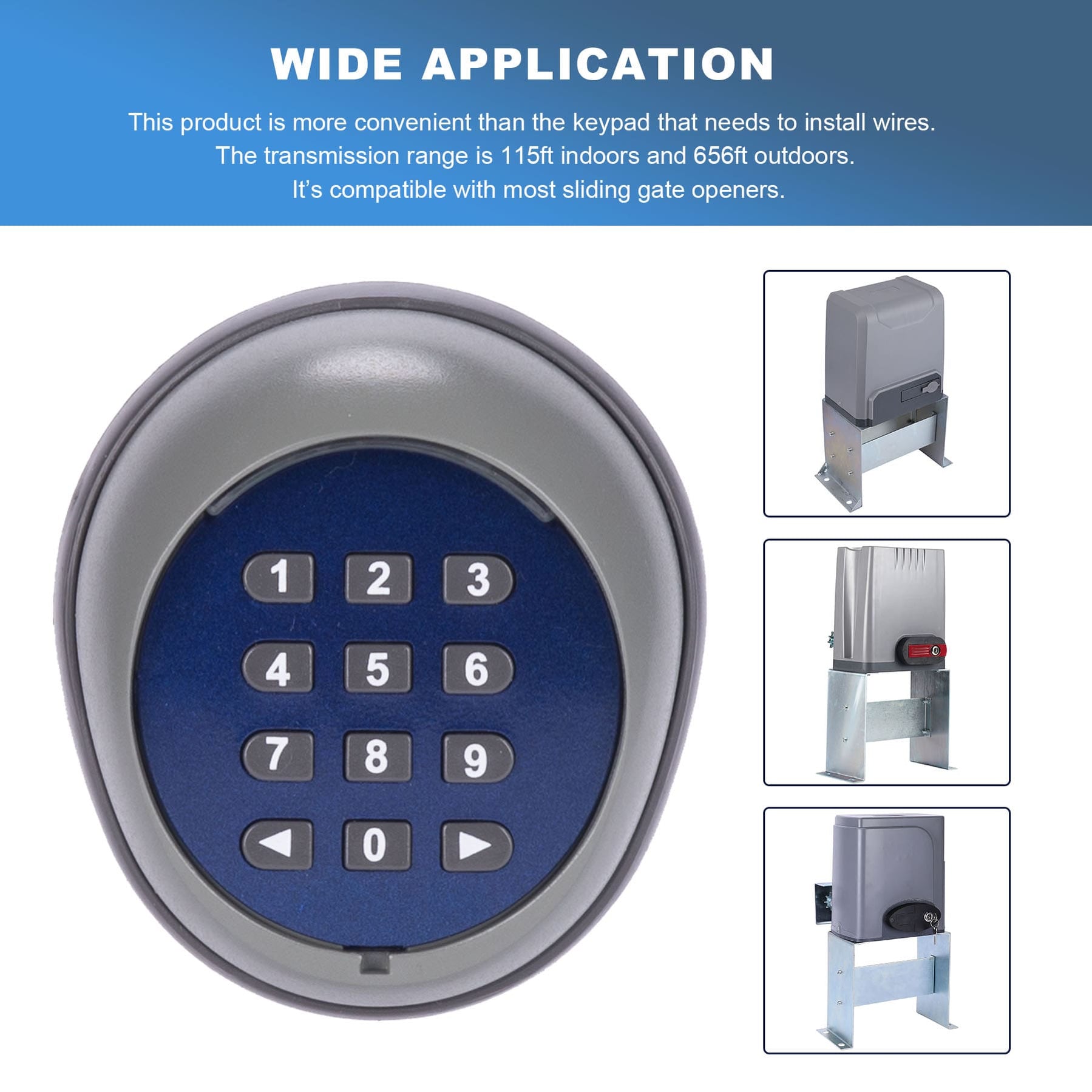 Wireless Keypad Door Lock Opener For Sliding Gate Opener Home Security