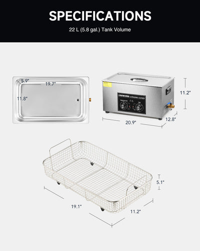    Knob-Ultrasonic-Cleaner-with-Digital-Timer-and-Heater-22L-Size