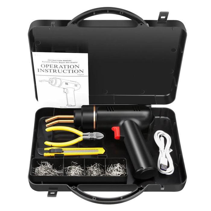 200W Hot Stapler Rechargeable Plastic Welding Machine Bumper Repair Kit Soldering Iron For Plastic Repair Car Bumper Repair