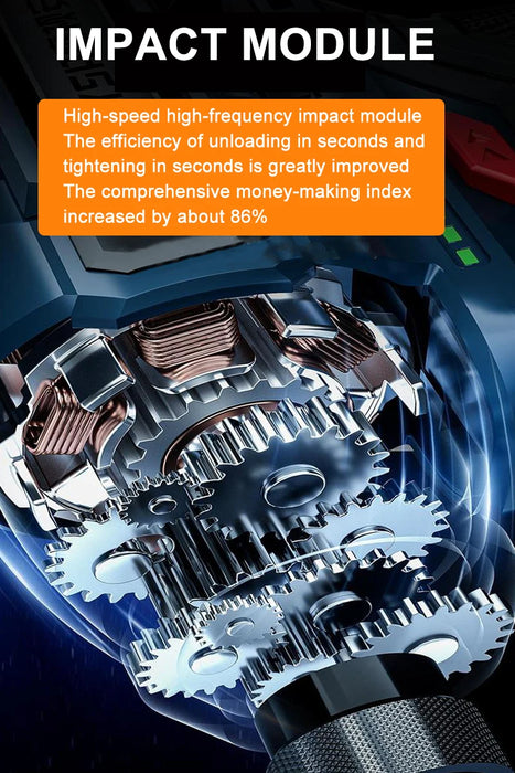 200N.m 16.8V Brushless Electric Drill Screwdriver Impact Driver Cordless Drill Household Multifunction Hit Power Tools