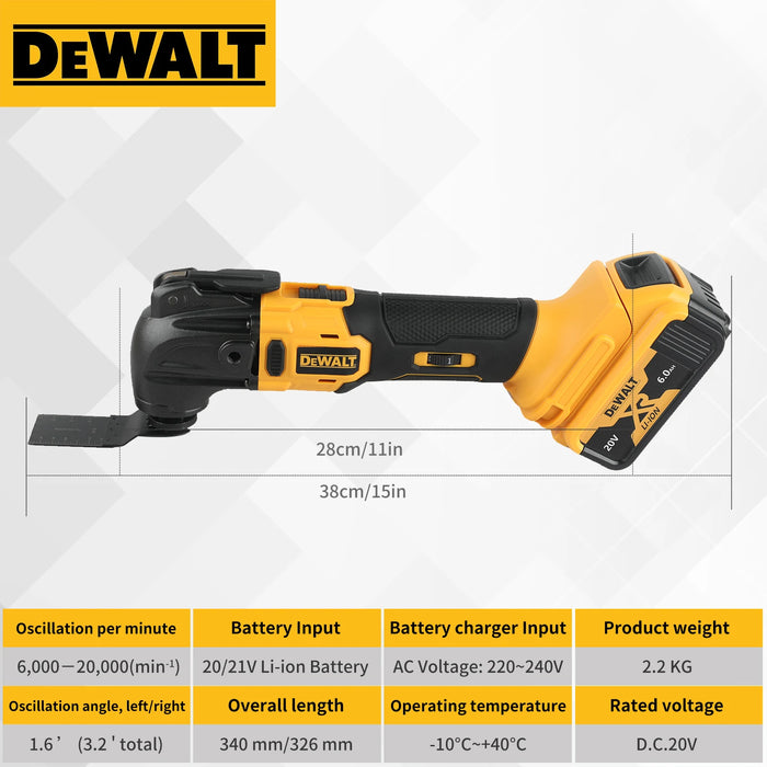 New Quick release Brushless Oscillating tool Multi functional tool Renovator Electric trimmer  for Dewalt 20V Battery