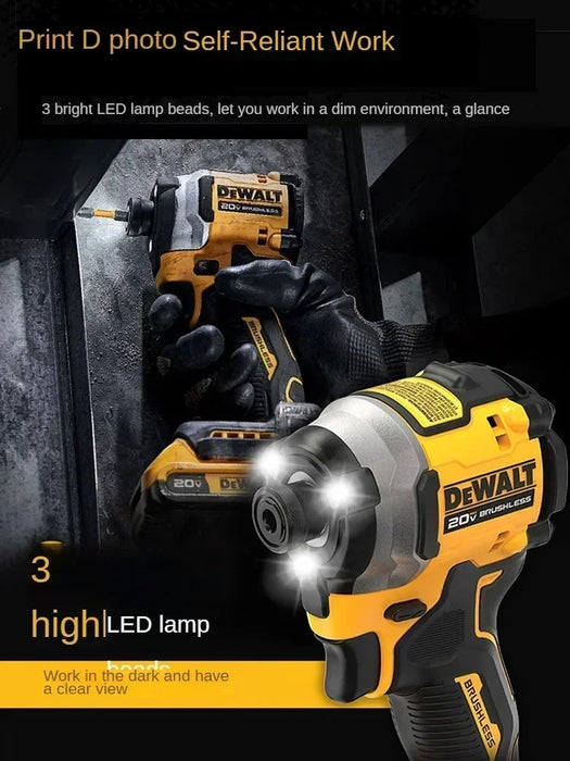 DEWALT DCF850 Impact Driver Electric Driver 20V Brushless Cordless 3250RPM screwdrivers High Torque tools Power Tools