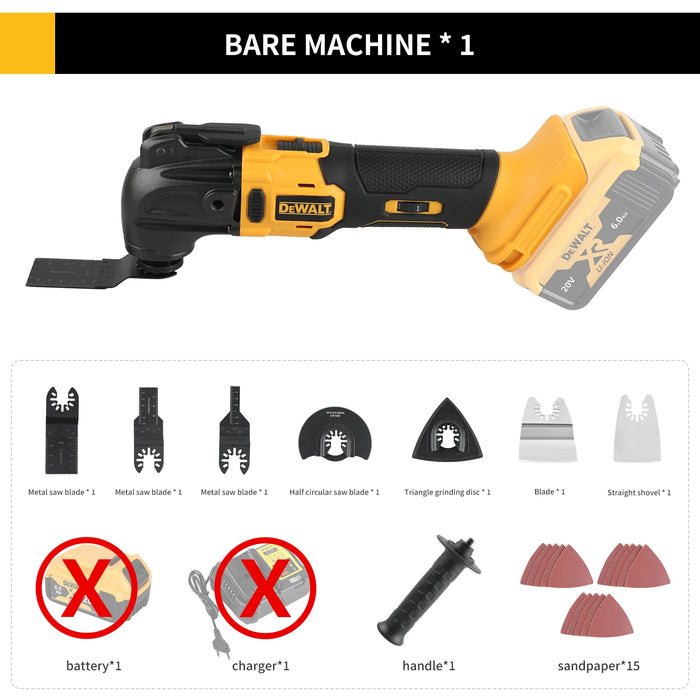 New Quick release Brushless Oscillating tool Multi functional tool Renovator Electric trimmer  for Dewalt 20V Battery