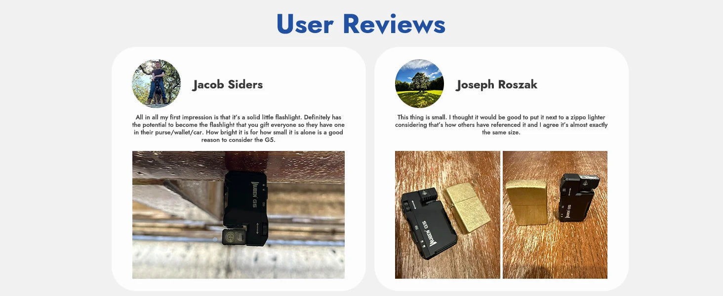 Rechargeable EDC Flashlight, 400 Lumens Dual Light Sources Mini Flashlight with RGB Light, Portable Pocket Flashlights